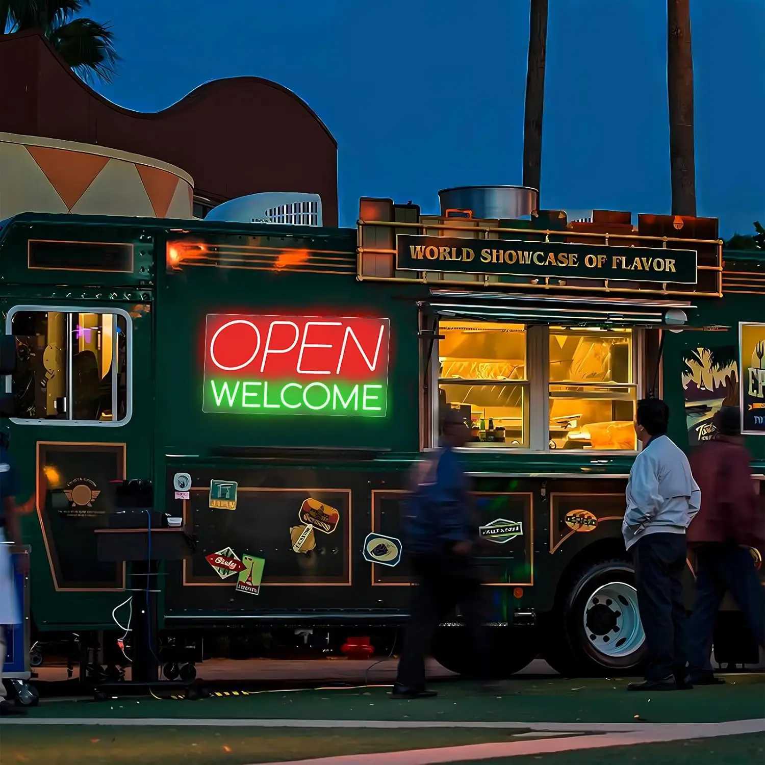 New Arrival Open Welcome Neon Sign Business LED Neon Lights for Storefront Window Glass Door Shop Store Bar Salon Restaurant Decor Gift Z250118