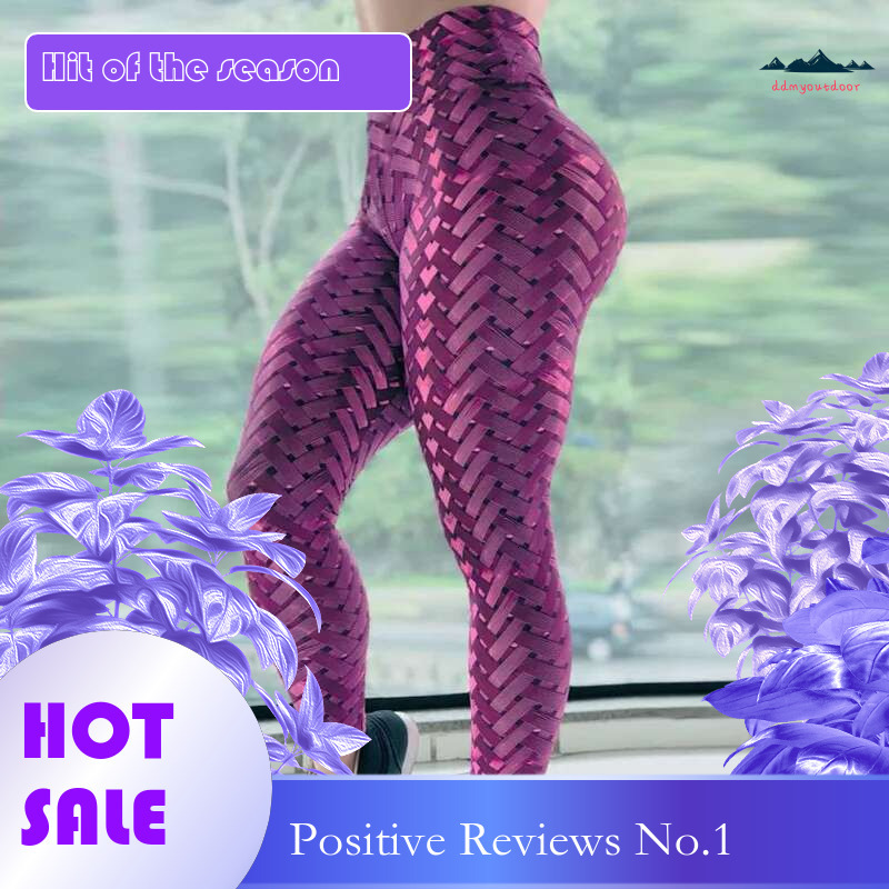 Ddmyoutdoor China Domestic Women Sports Yoga Push Up Printed Gym Fiess Workout Water Droplets Leggings Elastic Slim Running Pants Tight
