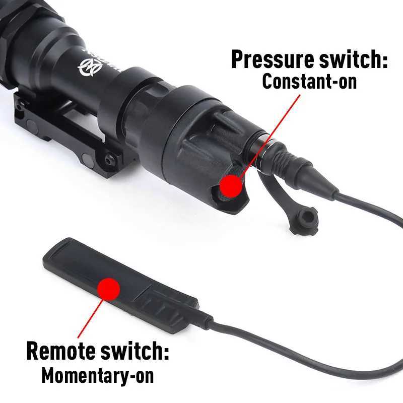 Tactical Metal Surefir M95 Powerful Strobe SF Flashlight Fit 20mm Rail Airsoft QD Quick Release Base Hunting Weapon Gun LightW241227