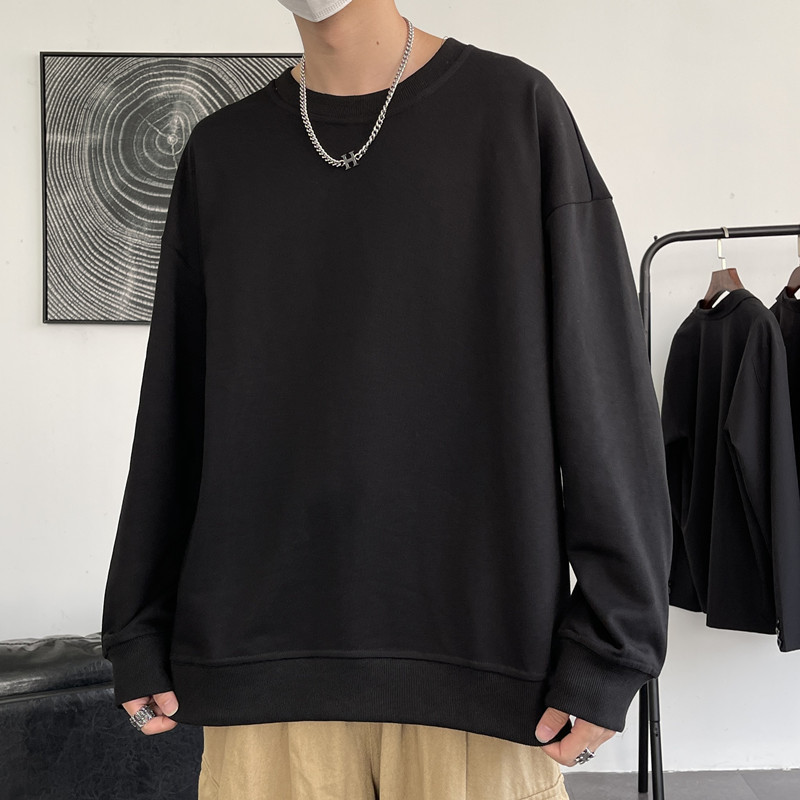 M11302 New spring and autumn round neck pullover men's sweatshirt