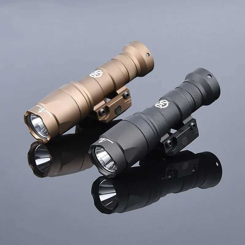 WADSN Surefir M300A M300 Tacitc Flashlight Mini Weapon Scout Hunting LED Light Fit 20MM Rail Momentary-on Constant-on TailW241227