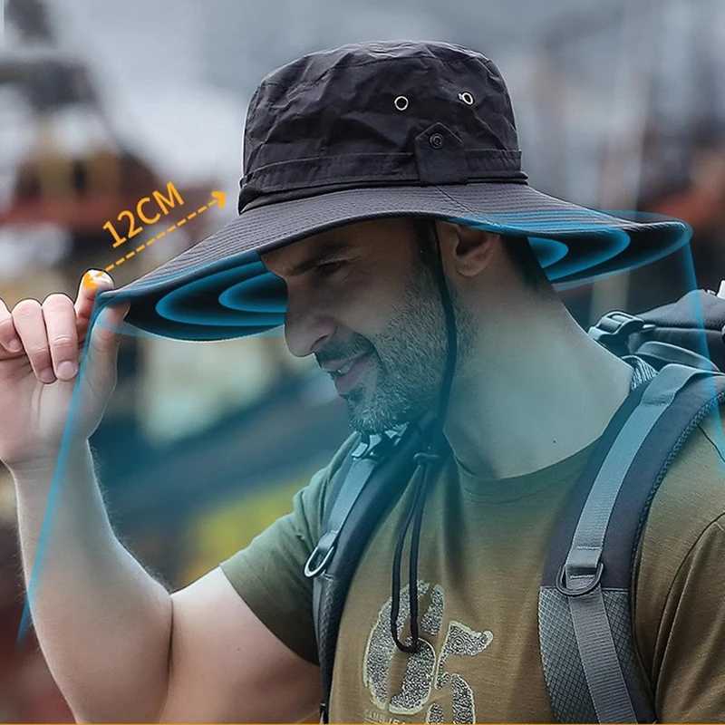 Adjustab Outdoor Fishing Hat Sunscreen Protection Breathab Sunshade Foldab Men Women Hiking Cam Casual FishingXJ250116