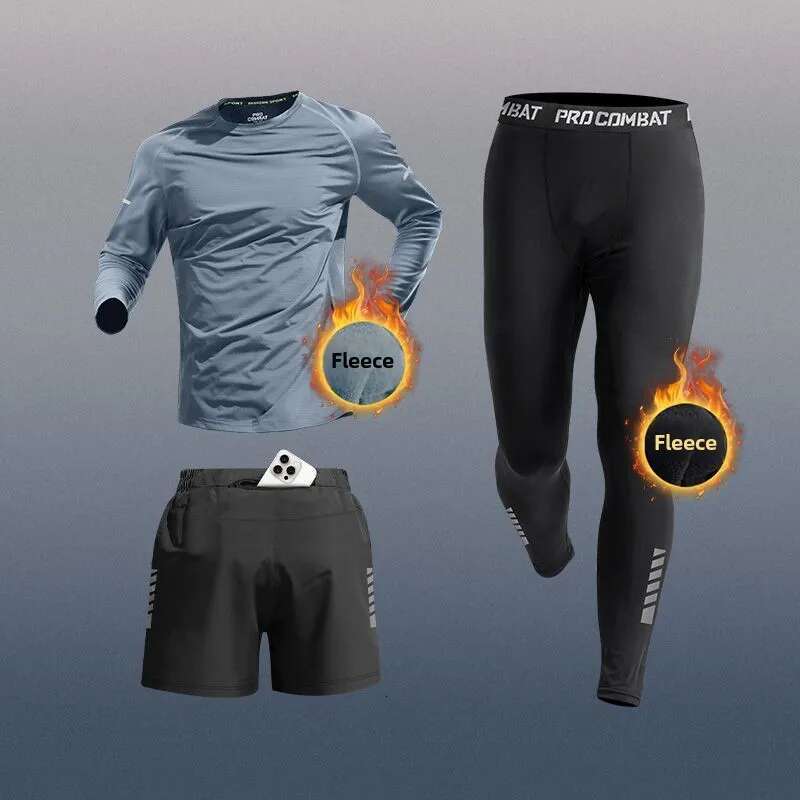 Ddmyoutdoor China Domestic Sports Suit With Phone Pocket Running Training Quick Drying Autumn Winter Fiess Professional Runs Men S Sportswear Set