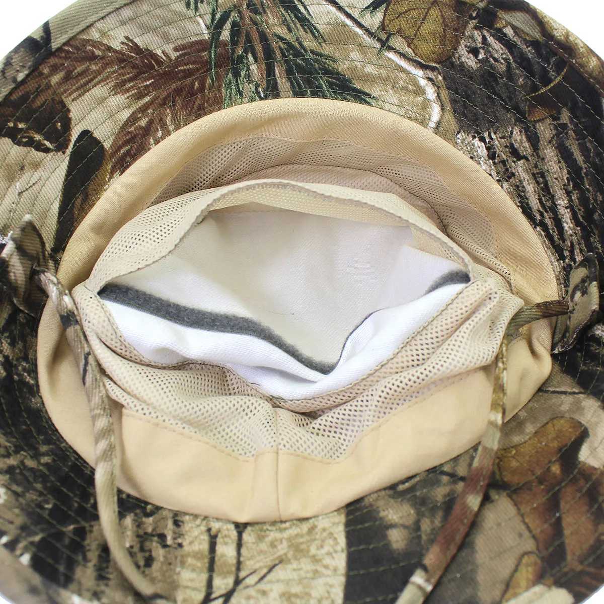 Outfly Summer Tactical Hat For Mens Camouflage Outdoor Cam Mountaineering Hat Sunscreen Foldab Jung Hunting Bucket HatXJ250116