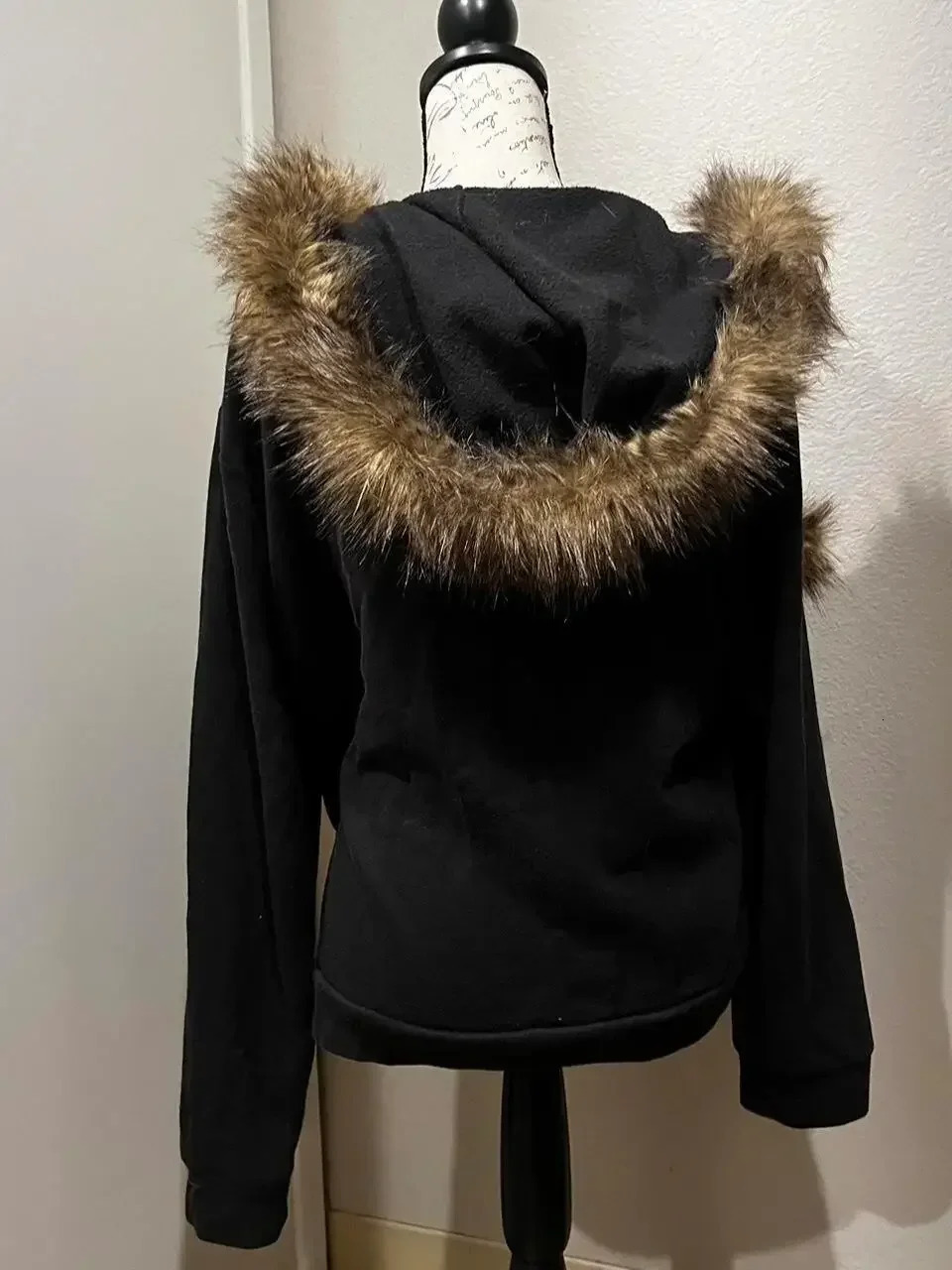 Y2K retro letter printed plush thickened warm women top hooded slim gothic sports jacket for men and women coat women 250116