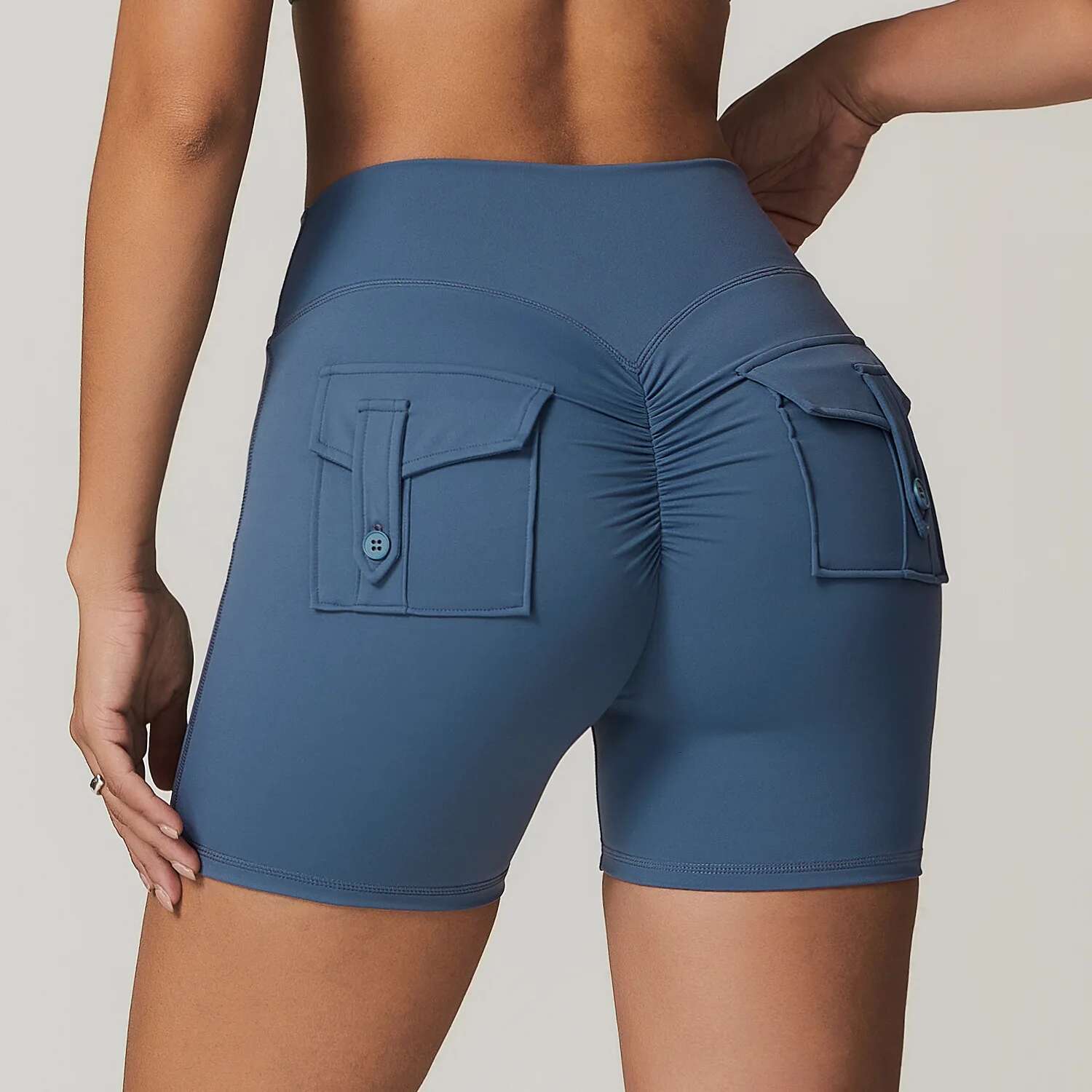 Ddmyoutdoor China Domestic Mermaid Curve Naked Women S High Waist Hip Lifting Sports Shorts Quick Drying Workwear Pocket Fiess Yoga Pants