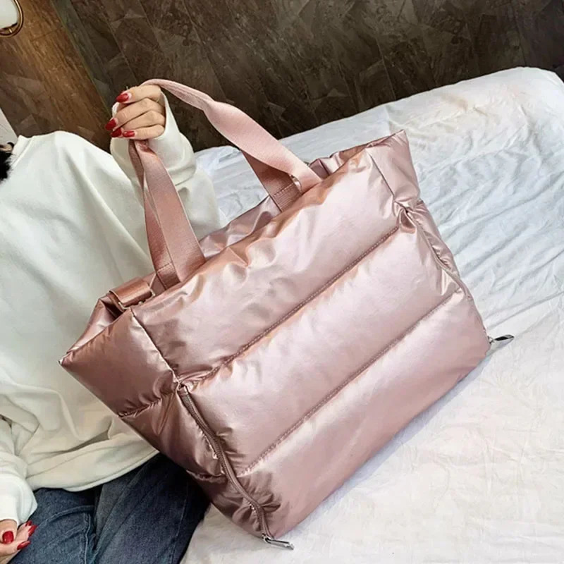 Women Gym Sports Bag Waterproof Swimming Yoga Mat Pink Weekend Travel Duffle Bags for Sport Fitness Shoulder Handbag 250114