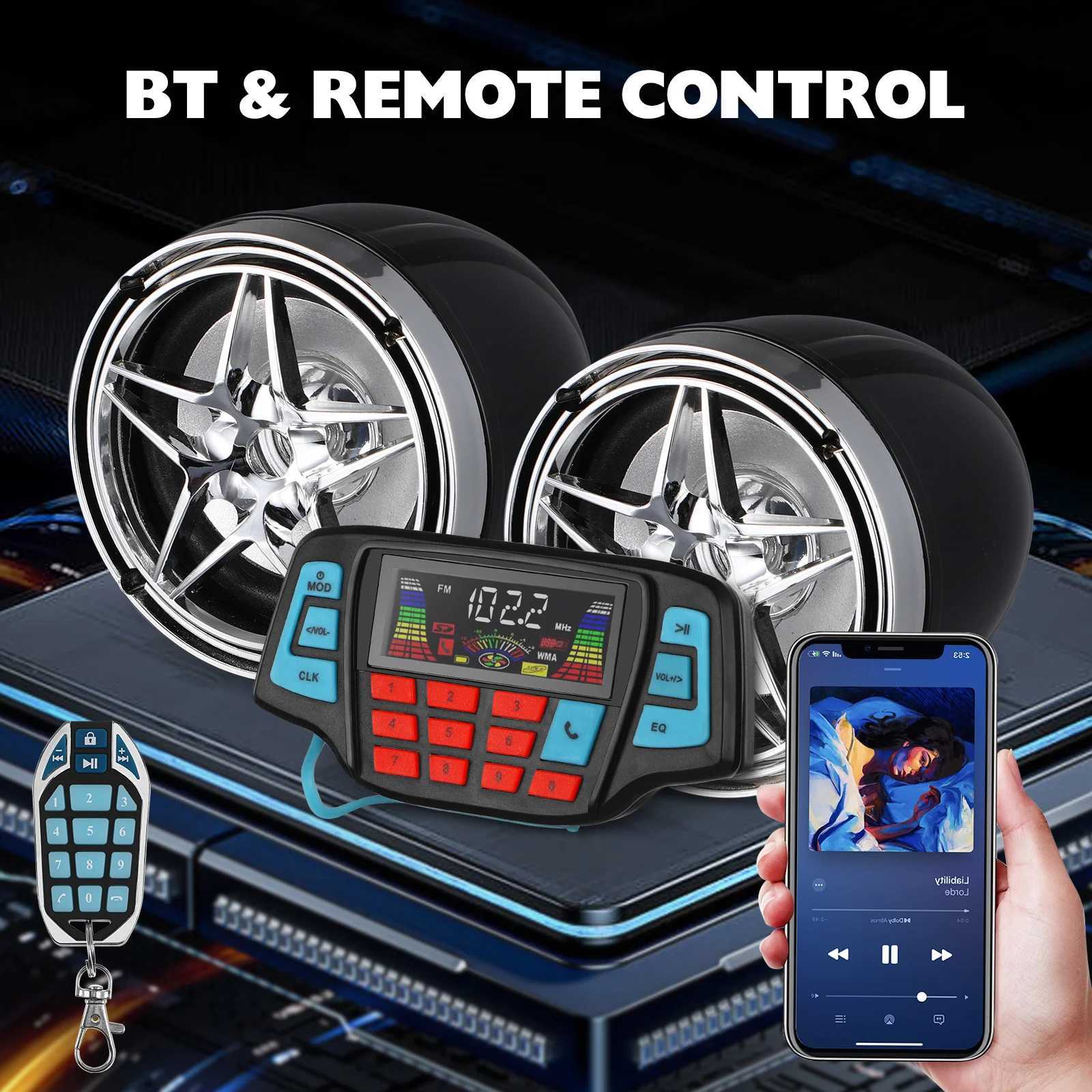 Car Audio Car Radio Motorcycle Waterproof Speaker Set Outdoor Speakers Portable R250526