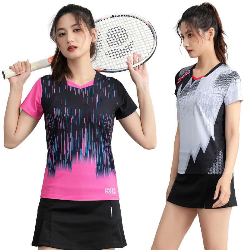 Ddmyoutdoor China Domestic Badminton Shirt Sports Women Brand Quick Dry Breathable Table Tennis Team Running Fiess Exercise New Training T Shirts
