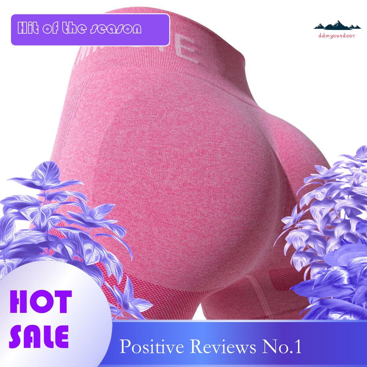 Ddmyoutdoor China Domestic Mermaid Curve Naked Quick Drying Fiess Tight Fit Sports High Waist Hip Yoga Shorts Women S Three Point Pants