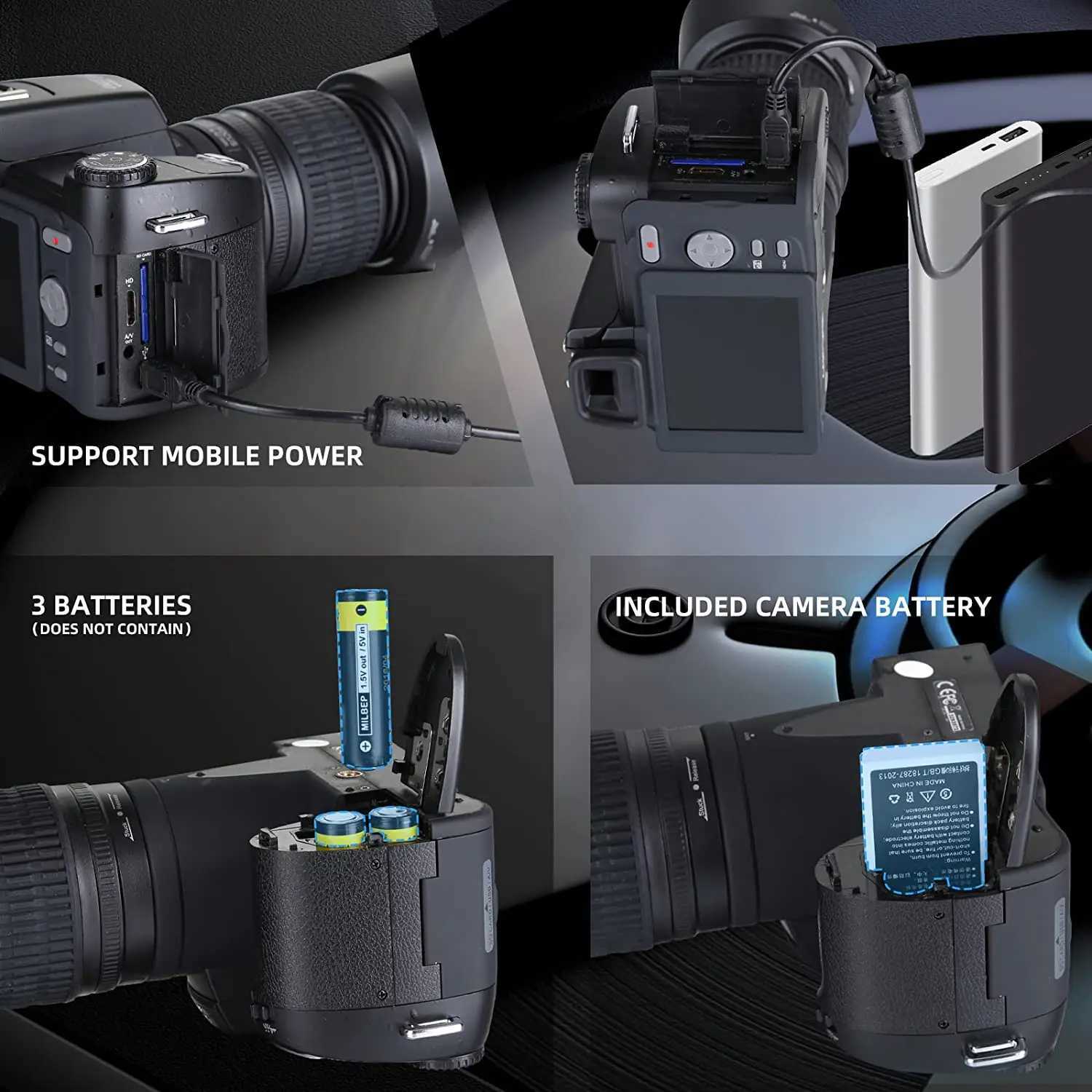 Digital Cameras G-Anica Digital Camera 33MP DSLR Camera With 24X Telephoto Lens Professional Digital Camera 1080P Video Camera z250117