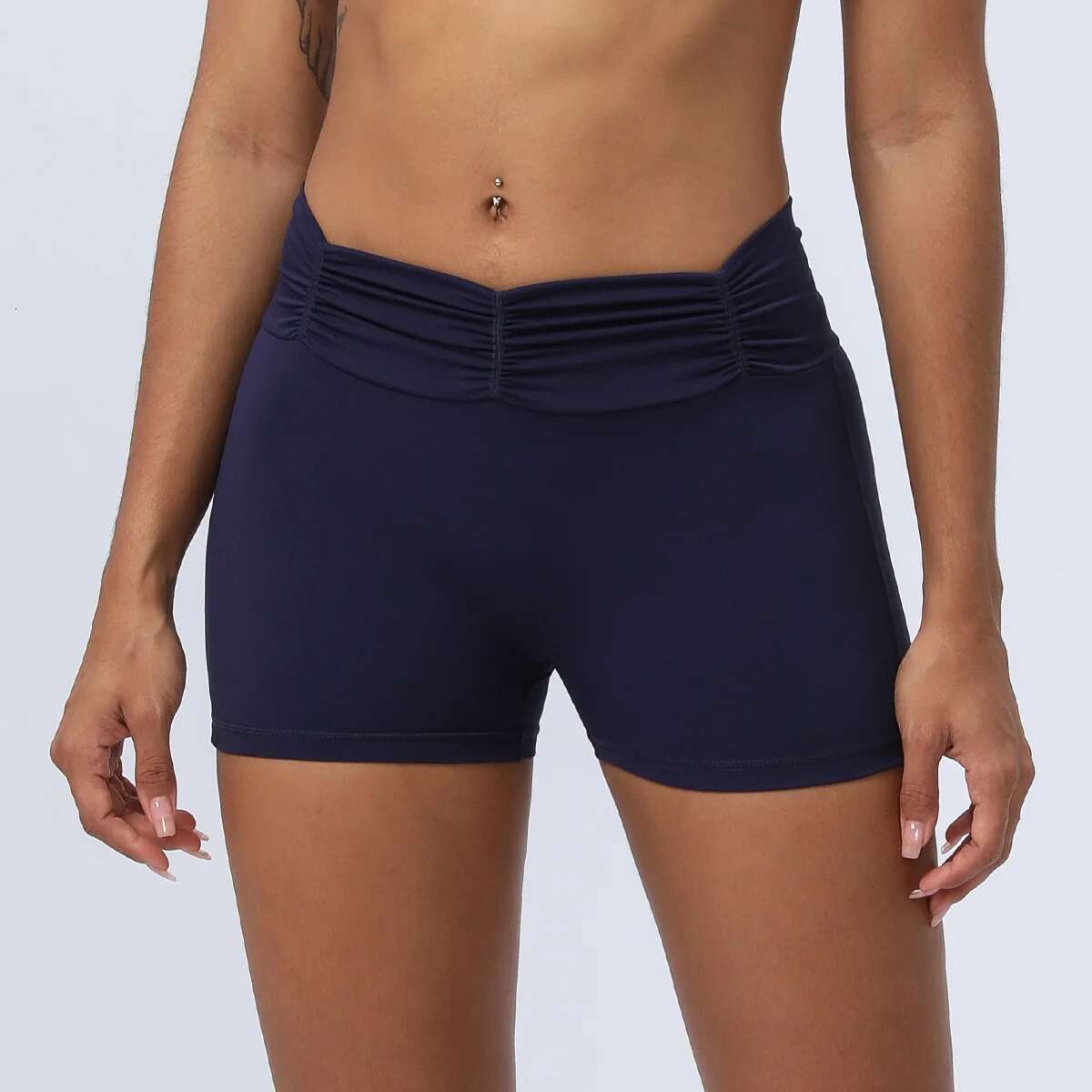 Ddmyoutdoor China Domestic Mermaid Curve Pleated Belt Yoga Women S High Waist Abdominal Outdoor Training Fiess Running Tight Sports Shorts