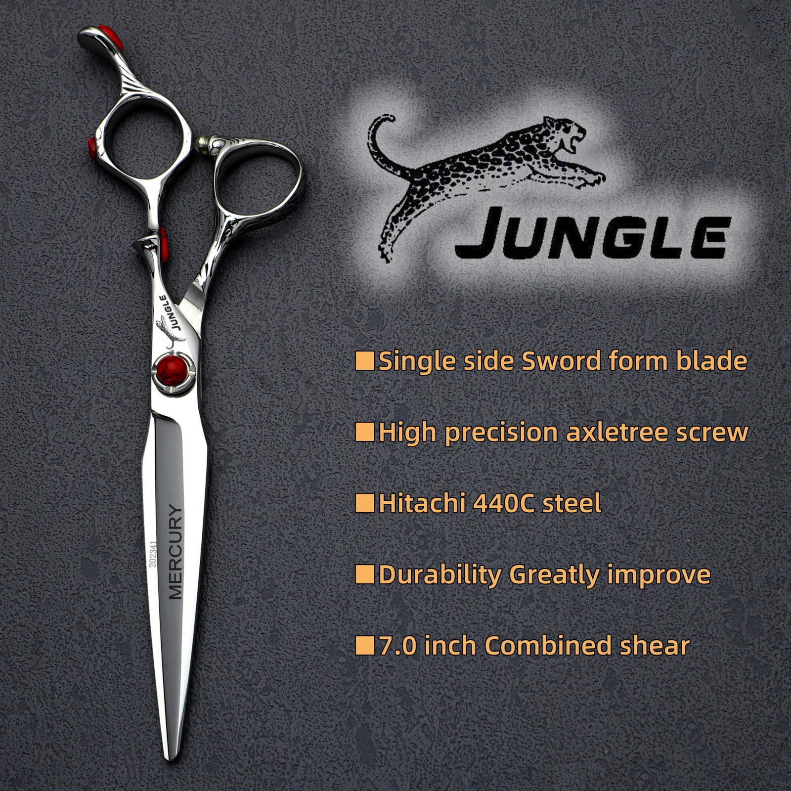 JAGUProfessional Hairdressing Scissors Thinning Shears 440C SteelSalon HighEnd Hair Cutting Tools set of 55 to 70 Inches 250108