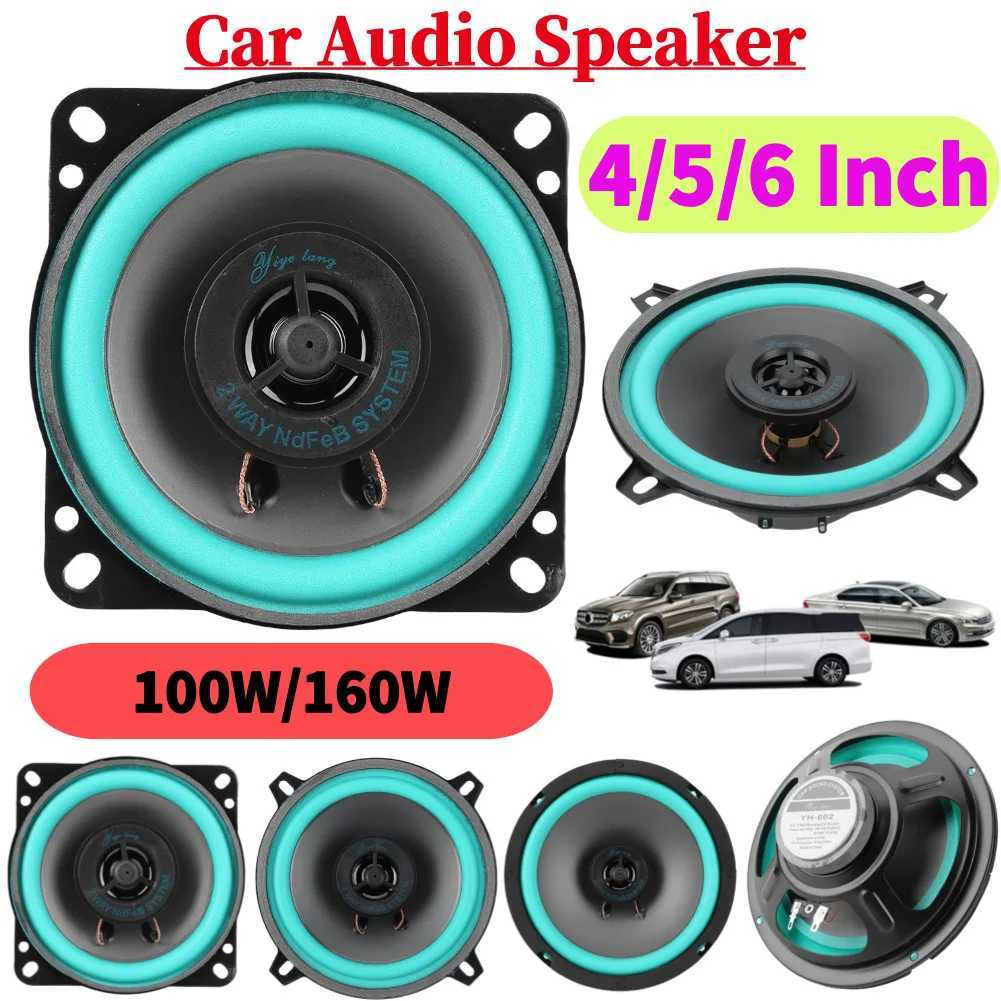 Car Audio 4/5/6 Inch Car Speaker 100W/160W HiFi Coaxial Subwoofer Universal Automotive Audio Music Full Range Frequency Car Stereo Speaker H250118