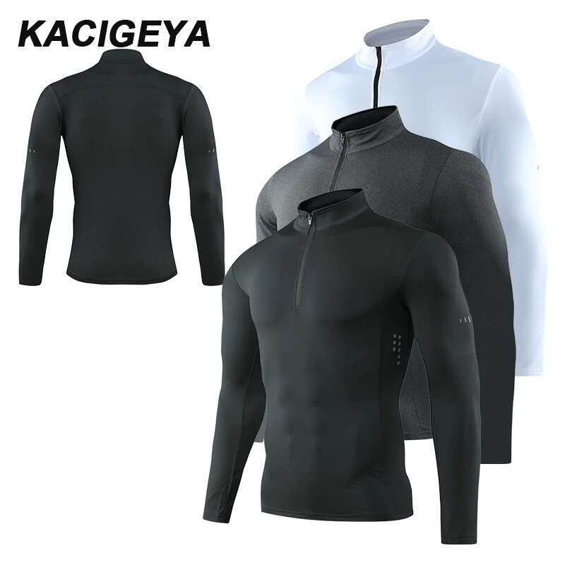Ddmyoutdoor China Domestic Mens Long Sleeve Running Autumn Bodybuilding Gym Top Workout Quick Drying Compression Jerseys Print Man Sports Jogging Shir