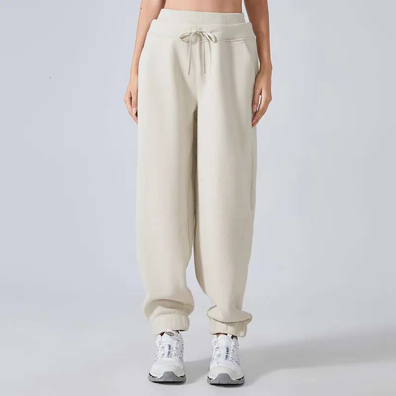 Ddmyoutdoor China Domestic Mermaid Curve Fleece Ed Warm Sports Women S Fashion All Match Casual Sweatpants Loose Foot Fitting Fiess Yoga Pants