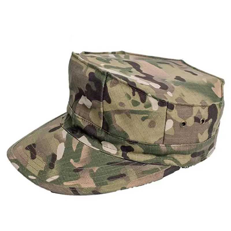 Army Fans Octagonal Outdoor Multicam s Military Training Tactical Hats Fishing Hat Sunshade Cycling camo For MenXJ250116