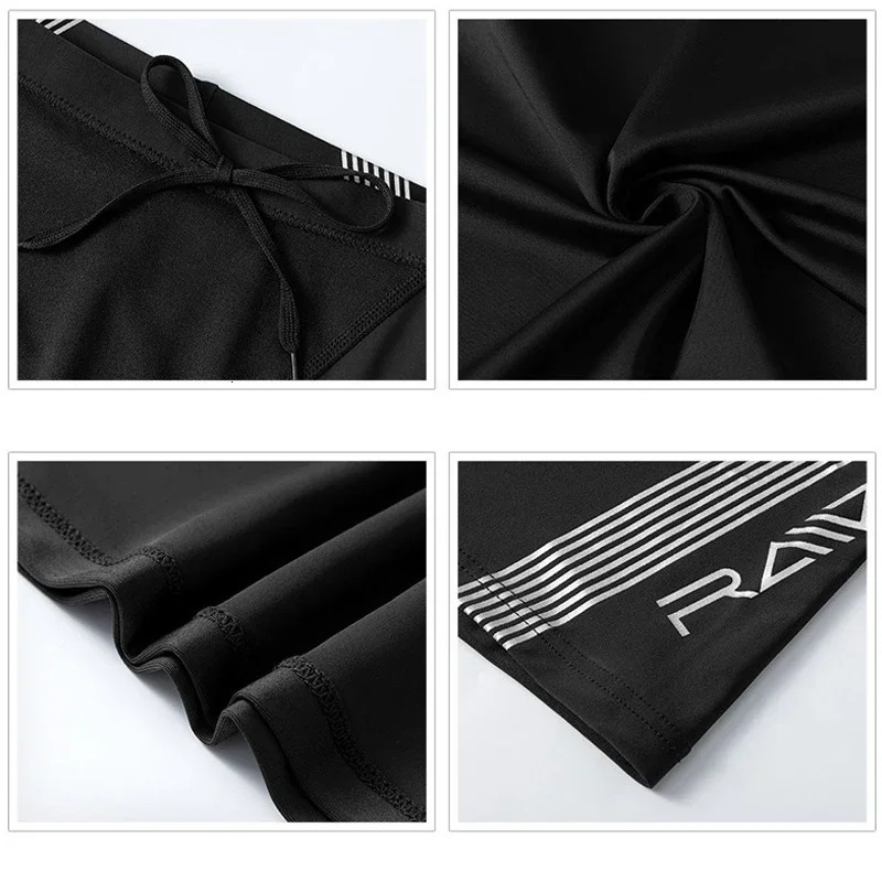 YUKE Swimsuit Men Quick Dry Swimwear Swimming Top Trunks UPF50 Beach Rash Guard Short Surfing Bathing Suit Plus Size 250108