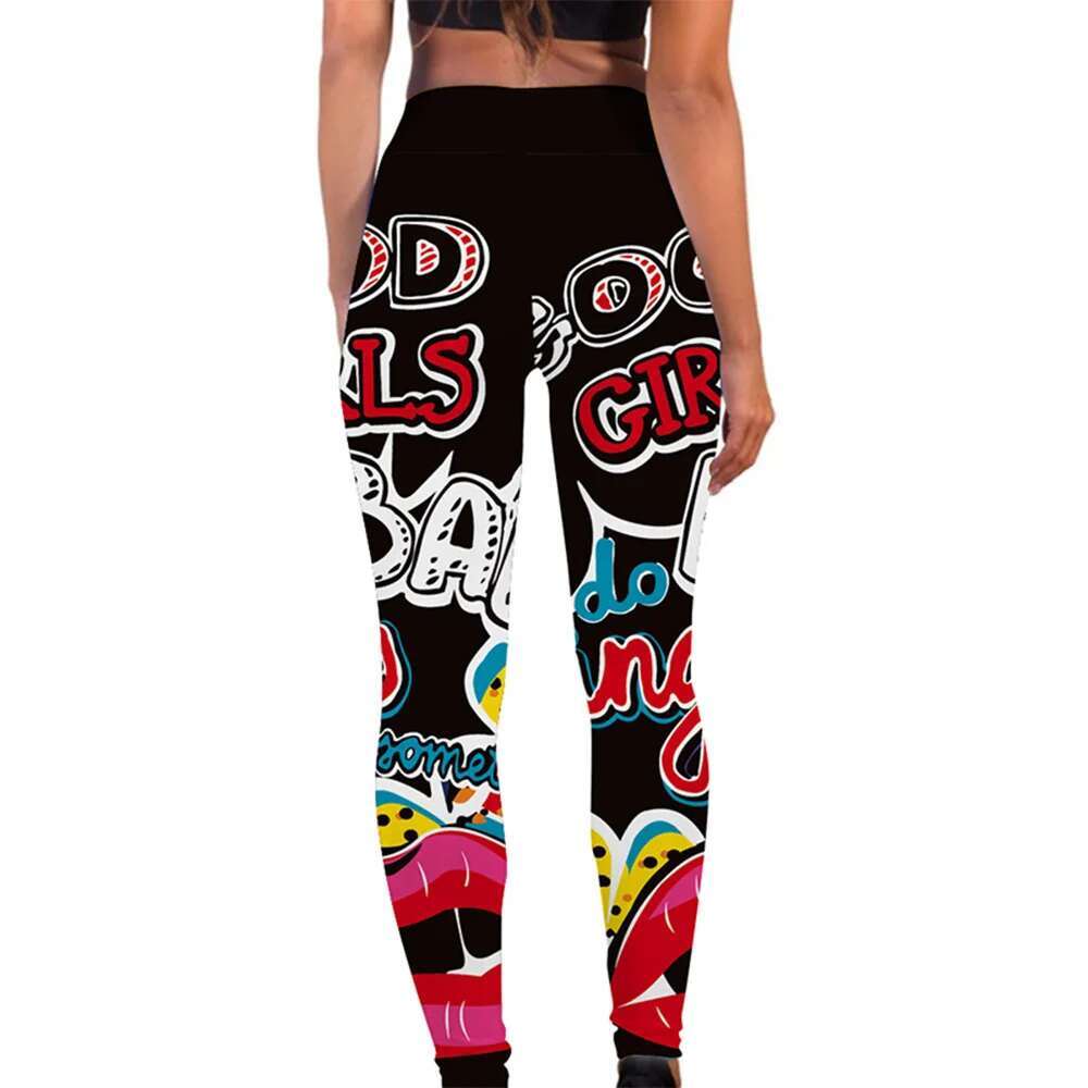 Ddmyoutdoor China Domestic Hot Spandex High Waist Elastic Women Quick Dry Print Fiess Leggings Sport Sexy Breathable Pants Tight