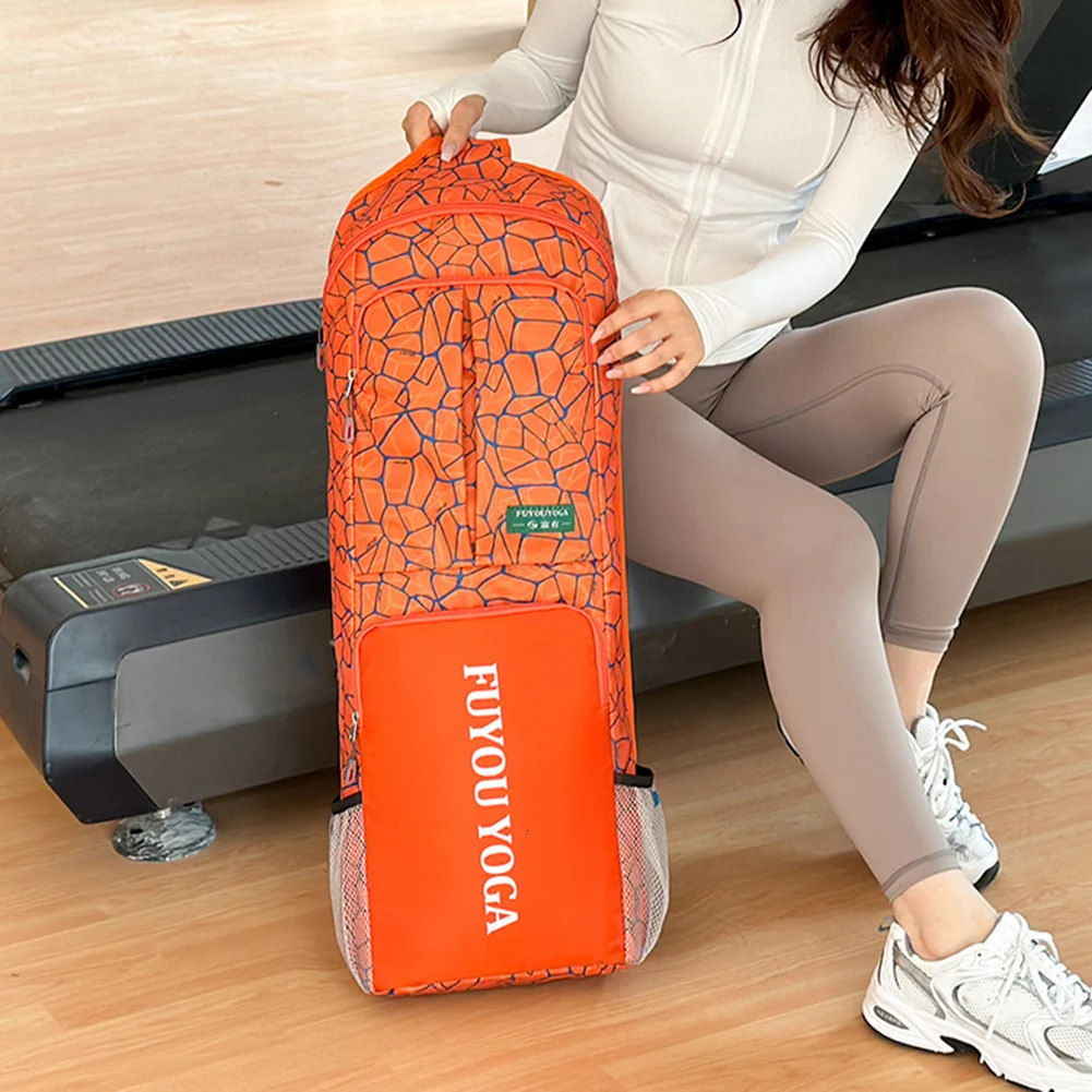 Yoga Exercise Bag Waterproof Portable Handbag with Zipper PocketMesh PocketHandle for PilatesWorkoutDancingGym 250114