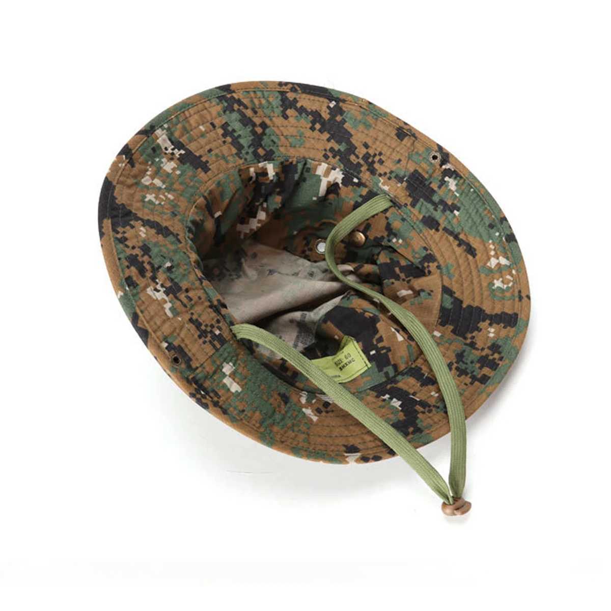 Tactical Sunshade Hat Wear Resistant Breathab Camouflage Round Brimmed Hat Unisex Fishing Mountaineering Hat HuntingXJ250116