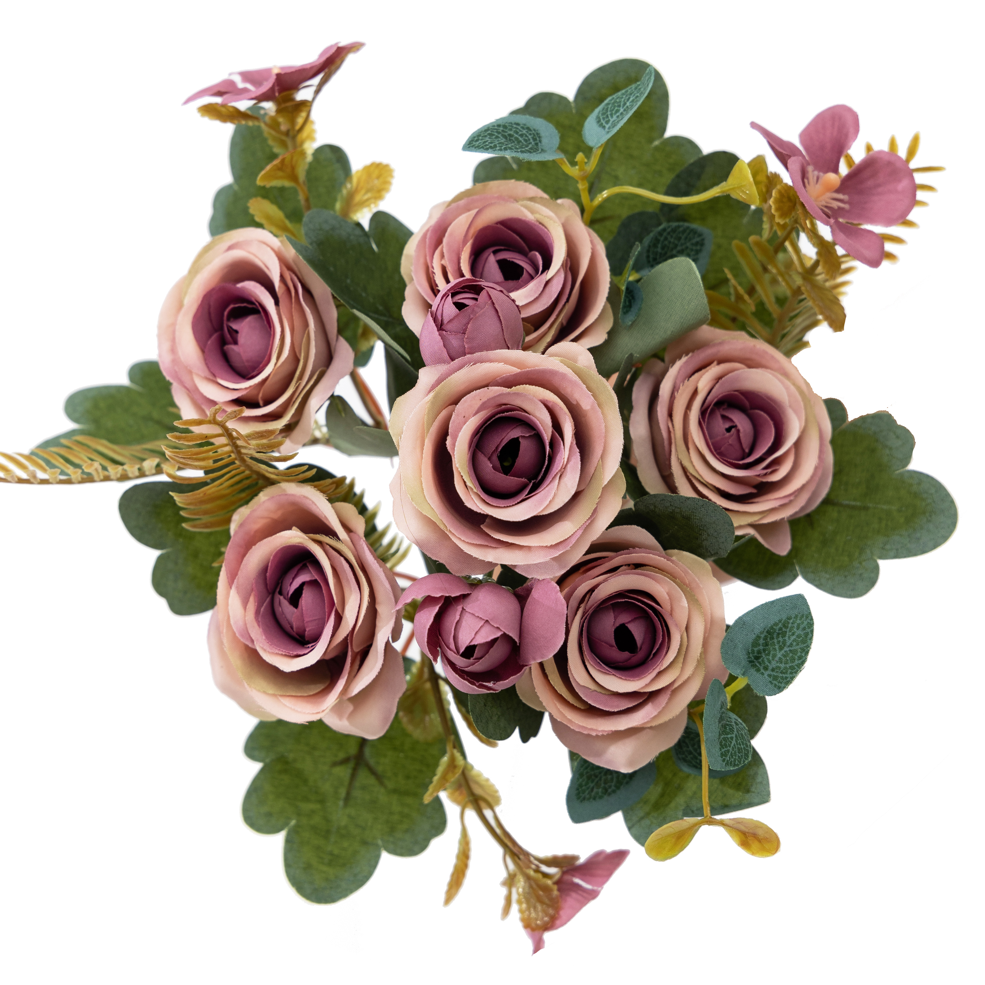 Cross-border sources of autumn color simulation rose bouquet simulation flowers living room ornaments wedding bouquet rose fake flowers wholesale