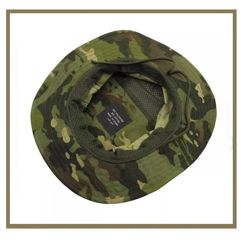 Square Brim Benny Tactical Hat Outdoor Hunting Breathab Ghillie HatXJ250116