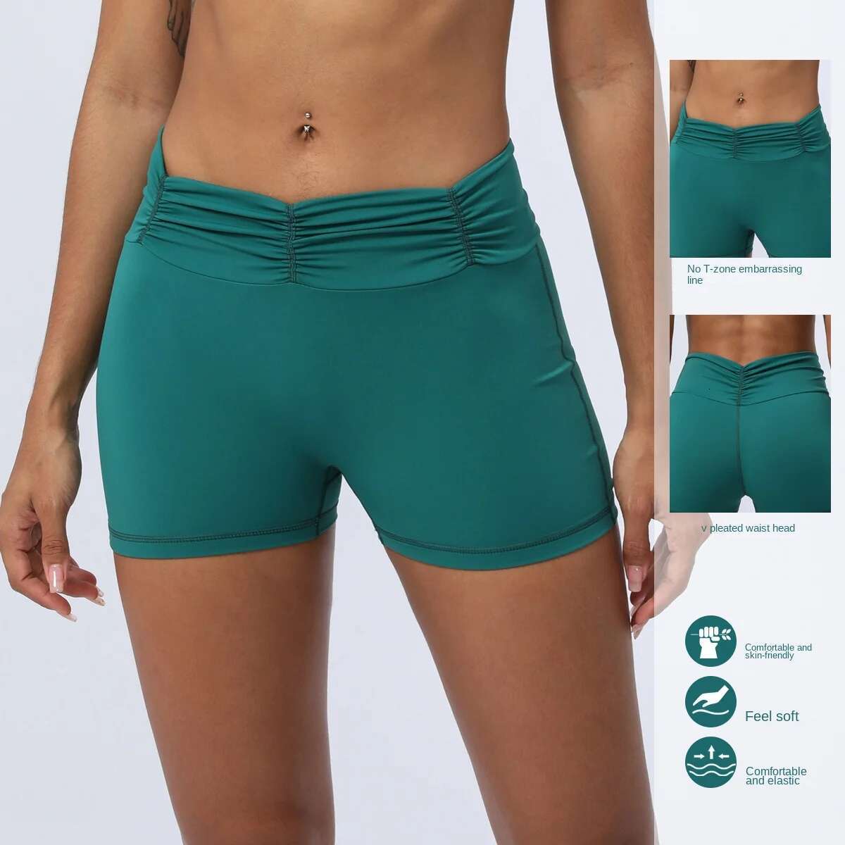 Ddmyoutdoor China Domestic Mermaid Curve Pleated Belt Yoga Women S High Waist Abdominal Outdoor Training Fiess Running Tight Sports Shorts