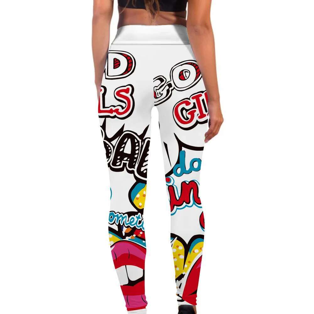 Ddmyoutdoor China Domestic Hot Spandex High Waist Elastic Women Quick Dry Print Fiess Leggings Sport Sexy Breathable Pants Tight