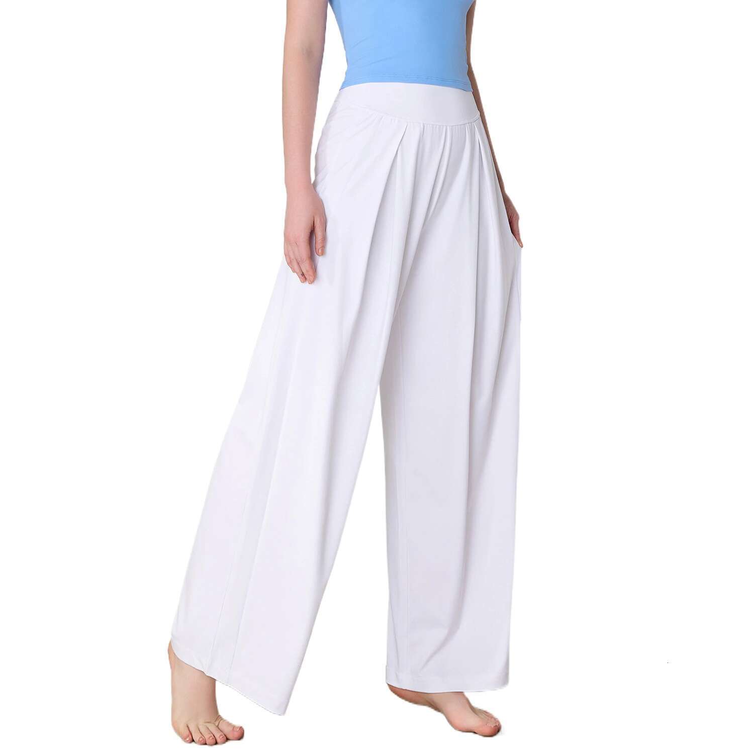 Ddmyoutdoor China Domestic Mermaid Curve Loose Wide Leg Straight Women S Slim Look High Waist Outdoor Breathable Sports Yoga Pants