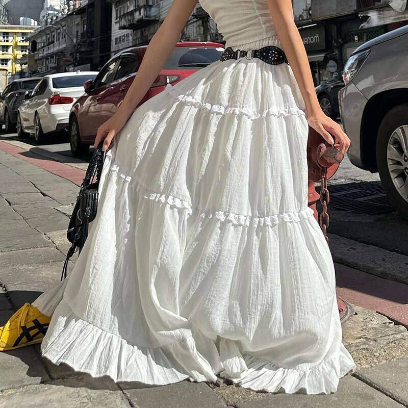 Fashionable temperament French sweet sexy two-piece set summer women's one shoulder strapless half length skirt 2025 new casual fashion trend clo