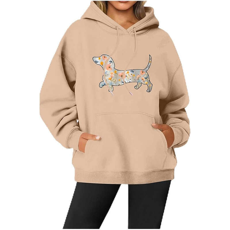European style new shoulder cuff pullover women's hooded sports long sleeved casual sweatshirt jacket