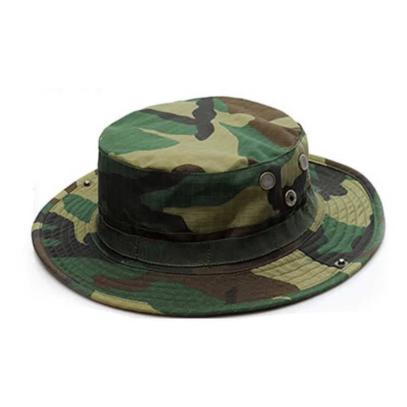 Outdoor Sports And isure Benny Round Brim Hat Tactics SOG Sty Jung Tiger Spot Color Trendy Sunscreen HatXJ250116