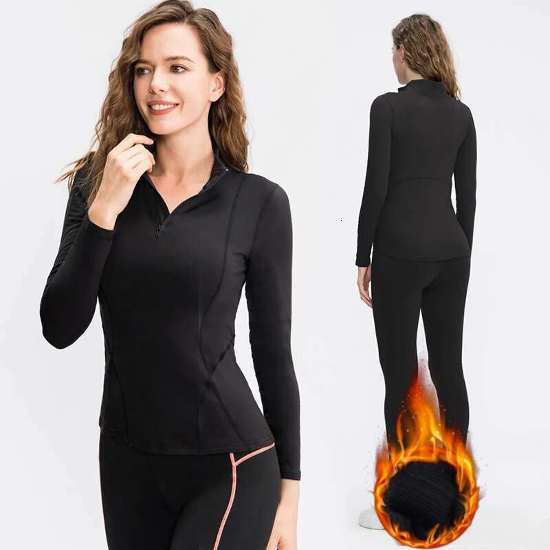 Ddmyoutdoor China Domestic Women S Thermal T Shirt Sport Female Full Sleeve Yoga Gym Top Warm Fleece Shirts Womens Clothes Fiess Clothing