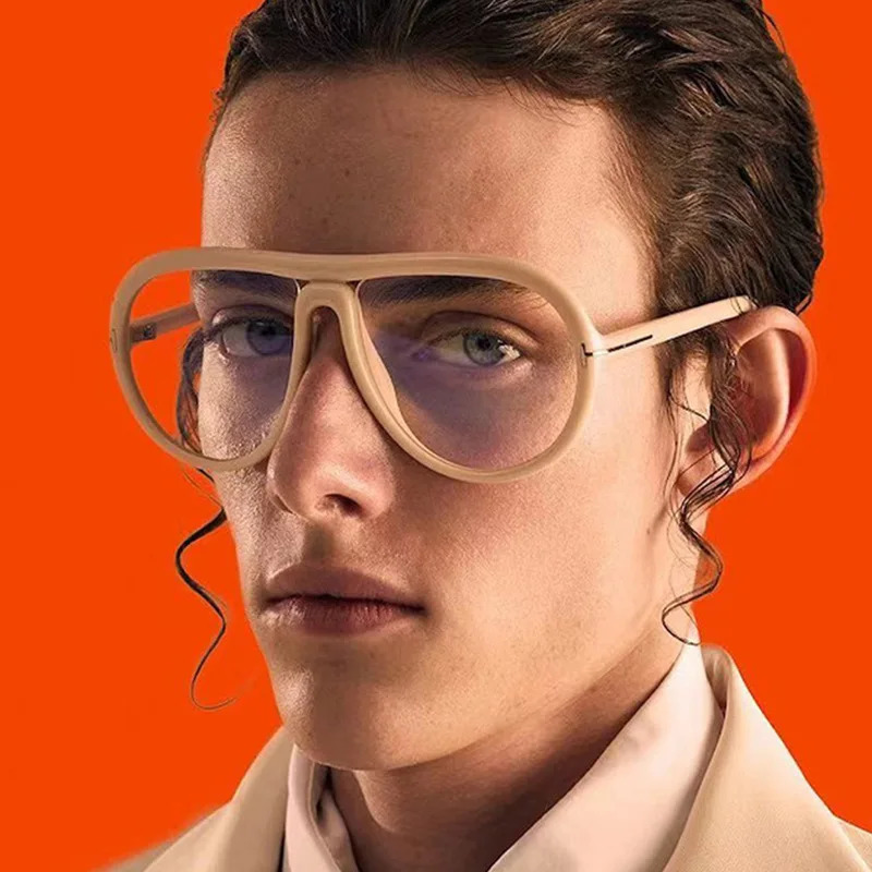 T large frame sunglasses women sunscreen men retro fashion 250109