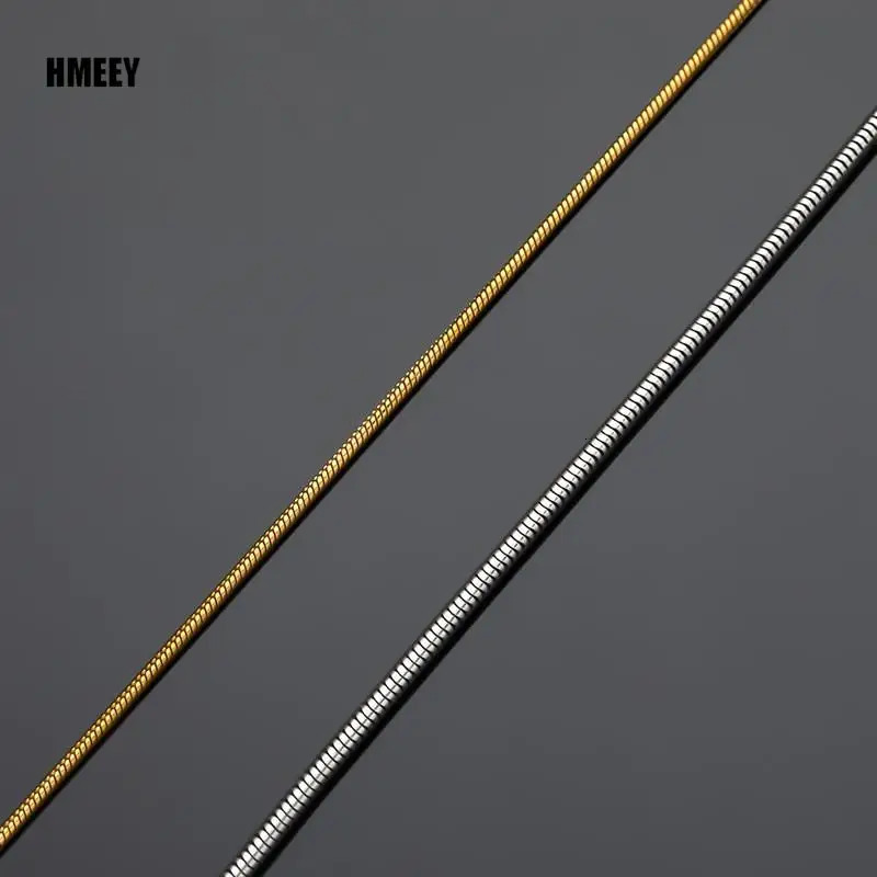 Hmeey Snake Chain Choker Stainless Steel Necklace Minimalist Collar For Women Man Jewelry Wedding Party Gift 250114