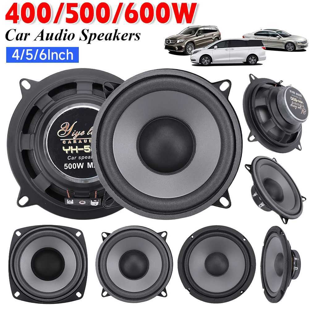 Car Audio 4/5/6 Inch Car Speakers 400-600W 2-Way Vehicle Door Subwoofer Auto Audio Music Stereo Full Range Frequency Automotive Speakers H250118
