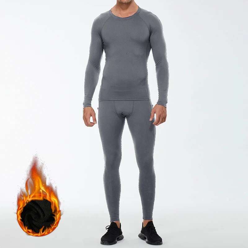 Ddmyoutdoor China Domestic Winter Thermal Underwear Mens Running Sport Set Warm Tracksuit Fiess Training Jogging Suits Gym Clothing Men Veet Sweatsuit
