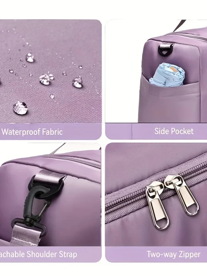 Unisex large capacity travel bag nylon waterproof gym handbag womens luggage bag 250109