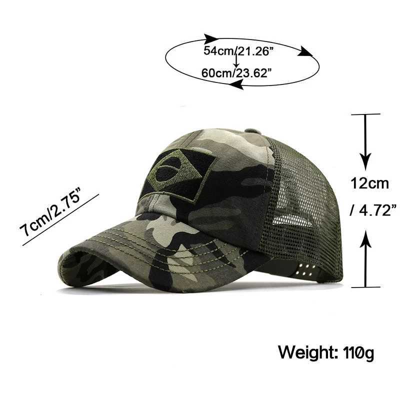 Camo Mens gorras Baseball s Ma Bone Mesh Camouflage Tactical Military Snap Hats Sunscreen Breathab TruckerXJ250116