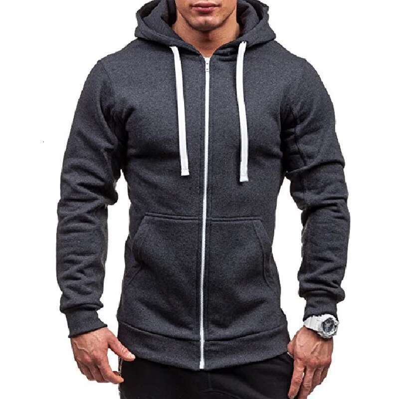 Ddmyoutdoor China Domestic Men S Hoodies Sweatershirt Fleece Running Jackets Zipper Slimming Sport Coats Men Drawstring Warm Hoody Sweatshirts Fiess C
