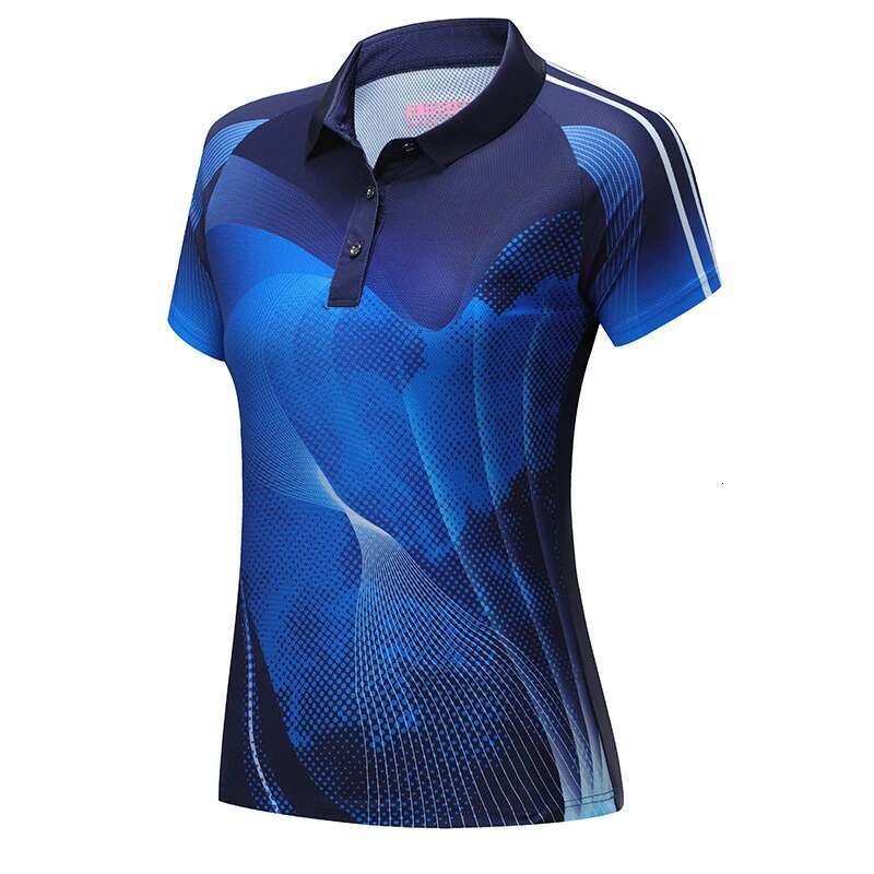 Ddmyoutdoor China Domestic Badminton Jersey Women Table Tennis Gym Polyester Shirts Run Quick Dry Turn Down Tee XL Golf Breathable Game Clothes