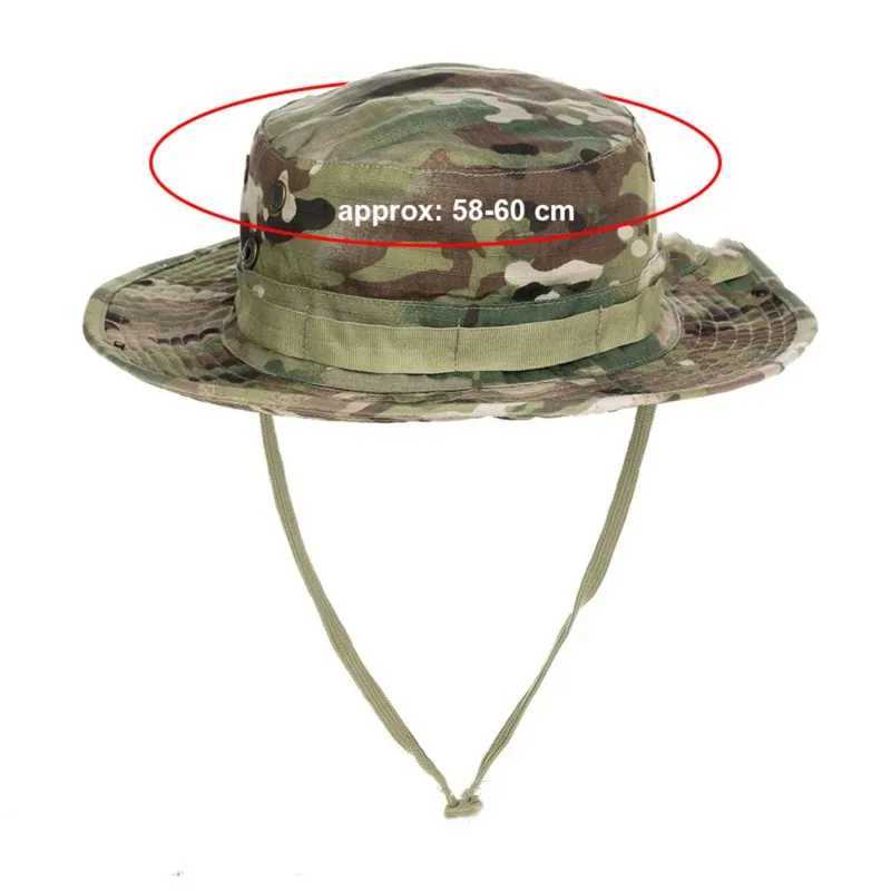 Camouflage Hat Tactical US Bucket Hats Panama Summer cam Fishing Hunting Hiking Outdoor Camo Sun s MenXJ250116