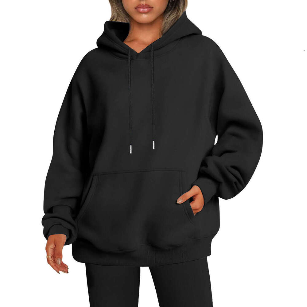 Oversized off shoulder sleeve for women's autumn thick hooded sweatshirt jacket