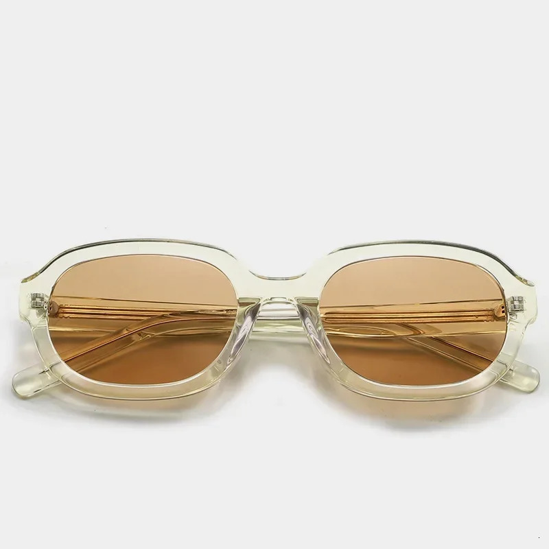 Korean Styles High Quality Acetate Sunglasses Fashionable Handmade Vintage UV400 Sun Glasses for Women and Men 250117