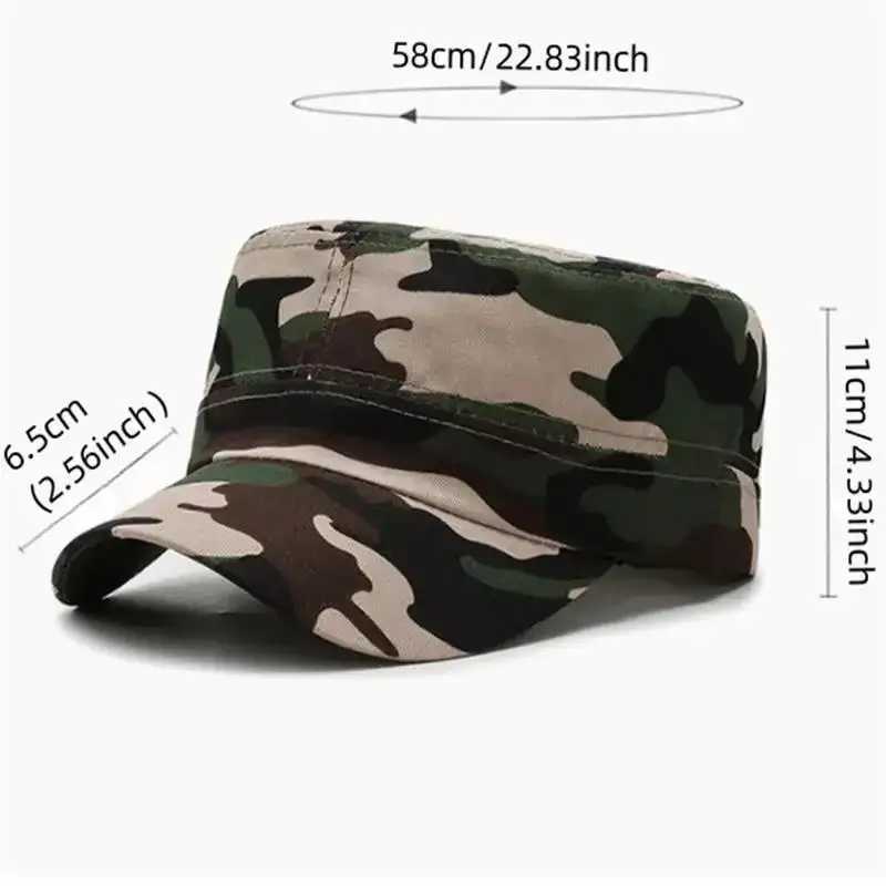 New Camouflage Baseball Summer Flat s ical Soldier Army Hat Mens Outdoor Sport Tactical Military AdultXJ250116