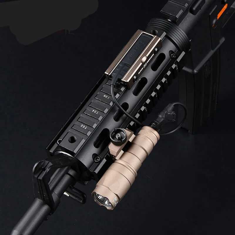 Airsoft M300 M300A Surefir Tactical Flashlight Fit 20MM Rail MLOK Mount KEYMOD Base Weapon Hunting Scout LED Gun Mini LightW241227
