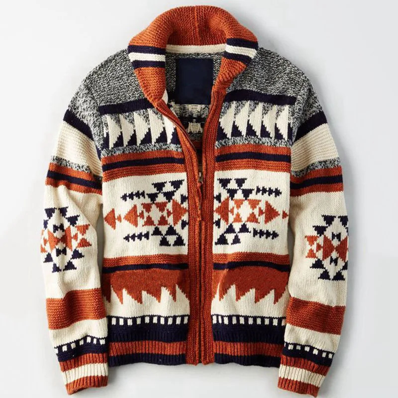 Winter Men Knit Cardigan Men Fashion Sweater Casual Coat Man Warm Jacket Knitted Cardigan Sweatshirt Slim Jumper Male Clothes 250113