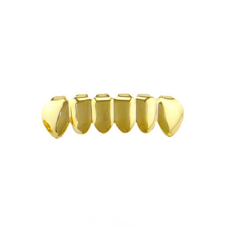 Single Hip Hop Teeth Grillz Fashion Rhinestones Gold Color Removable Grills Dental Mouth Punk Teeth Caps Jewelry GiftXJ250114