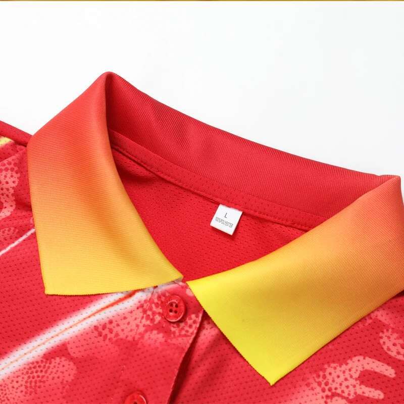 Ddmyoutdoor China Domestic Badminton Tee Men Running Tranning Short Sleeve Summer New Sport Table Tennis Lapel Golf Shirt Breathable Custom D Print To